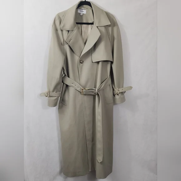 Reiss Darcie Wool-blend Belted Trench Coat - Picture 7 of 11